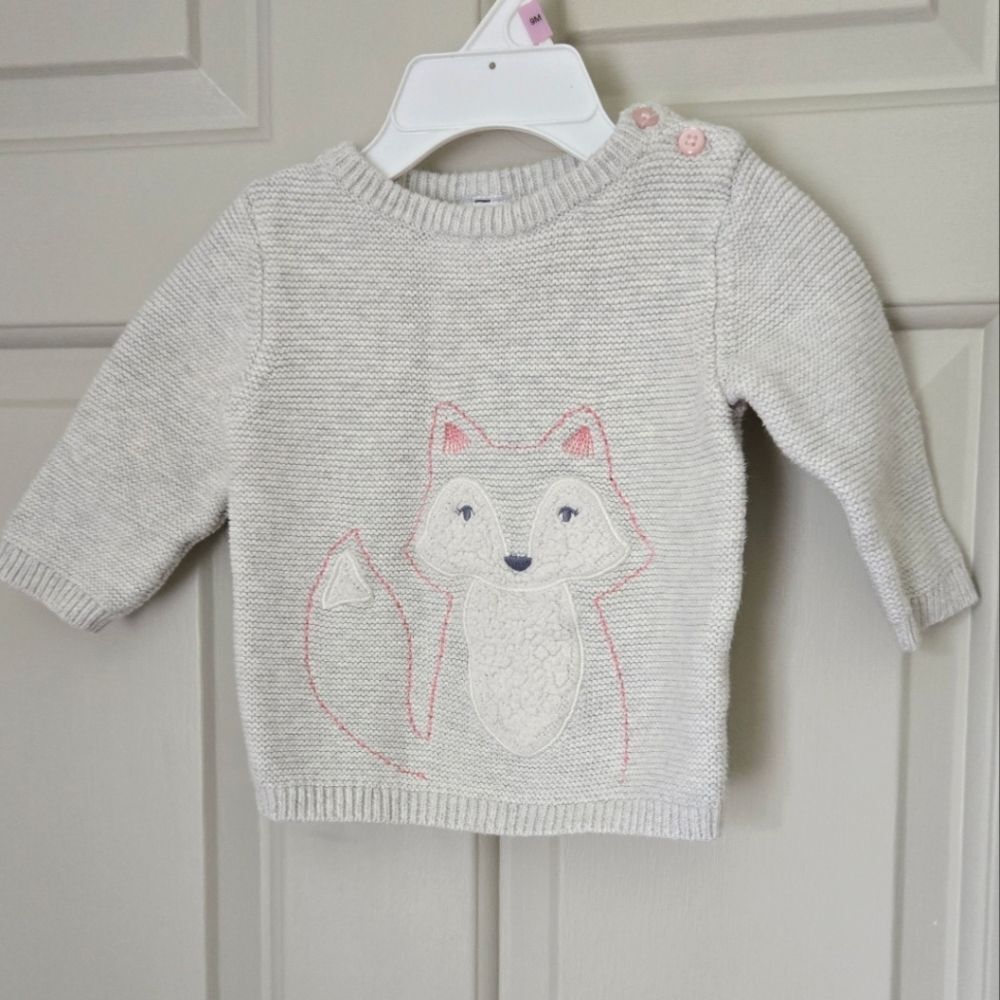 3/$20 Carter's Gray Knit Sweater Size 6 M
